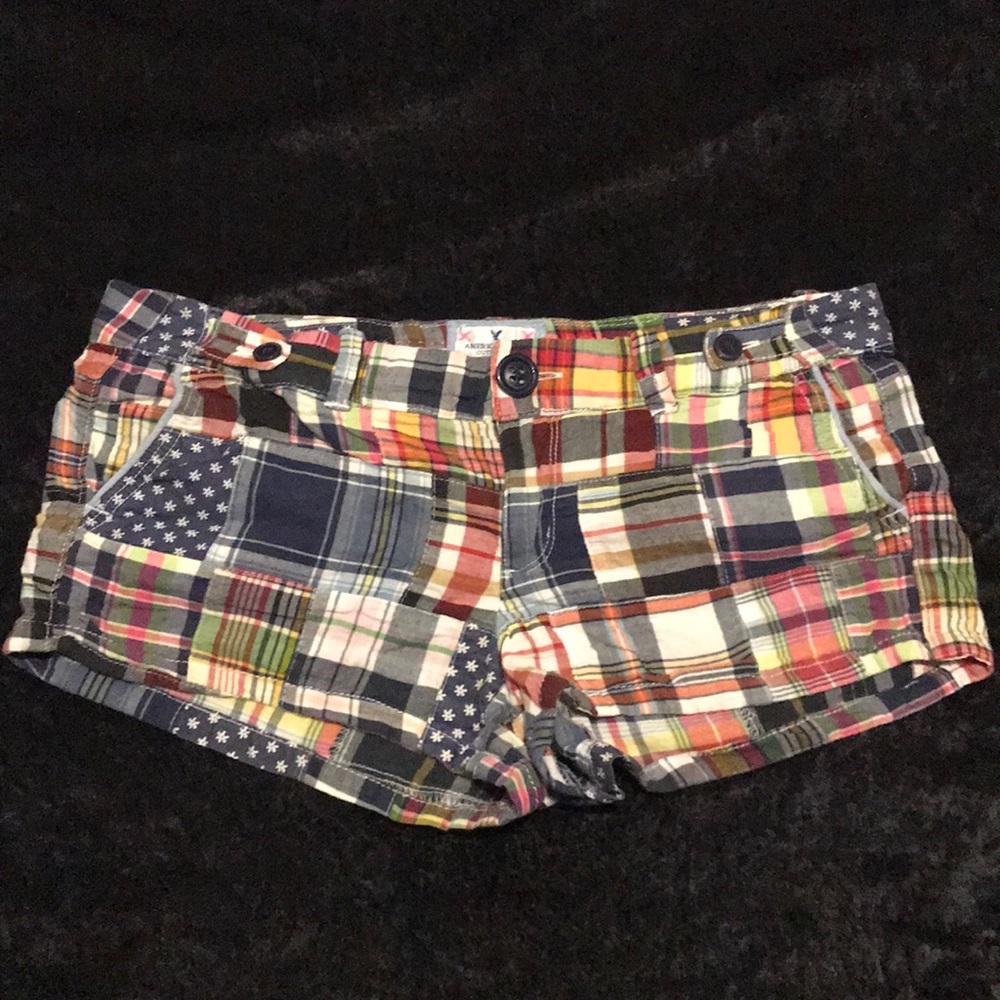 American Eagle Patchwork Cotton Shorts